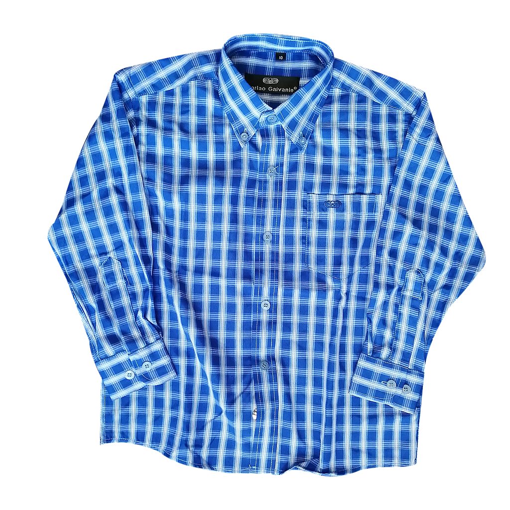 CAMISA NIÑO  CUADROS M/C GAIVANLE