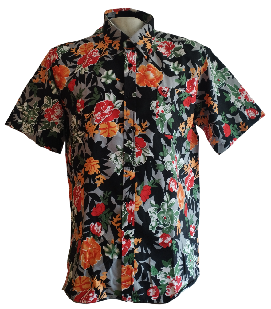 CAMISA HOMBRE M/C DISEÑO HAWAIANA F18B-14A-002 GAIVANLE