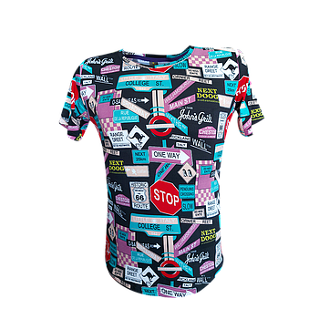 CAMISETA HOMBRE COBERTURA FULL LICRA 0160 ESTAMPADA STOPC