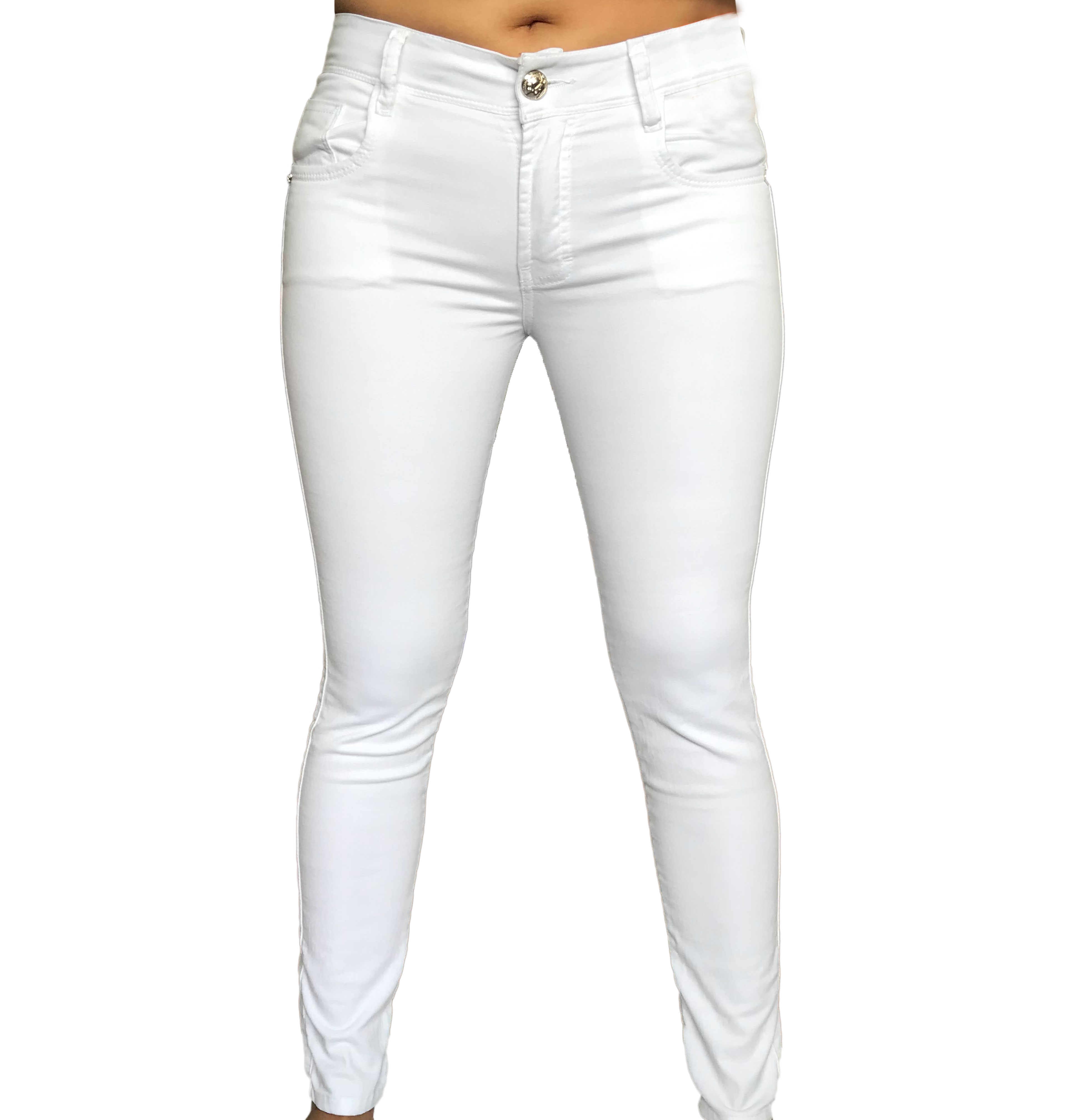 PANTALON MUJER JEANS COLOR METAL-TUYA