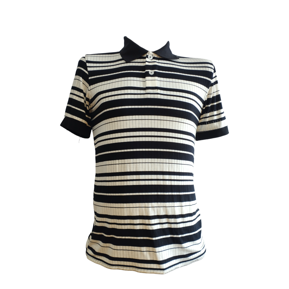 CAMISETA POLO ALG. ESMERILADA RAYADA MACHINE