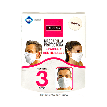 PACK X3 MASCARILLA PROTECTORA INGESA