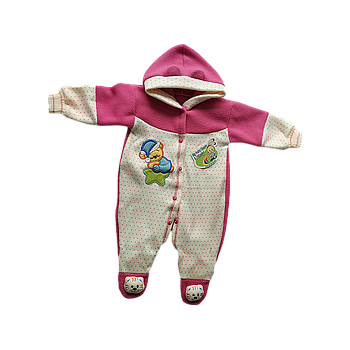 MONITO BEBE POLAR COMBINADO BORDADO B.H