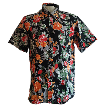 CAMISA HOMBRE M/C DISEÑO HAWAIANA F18B-14A-002 GAIVANLE