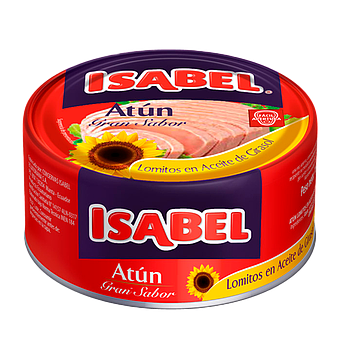 ATUN ISABEL ACEITE GIRASOL AF 160GR/48