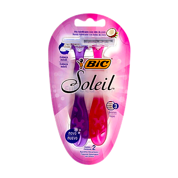 AFEITADORA BIC SOLEIL ORG-PINK X 2/72